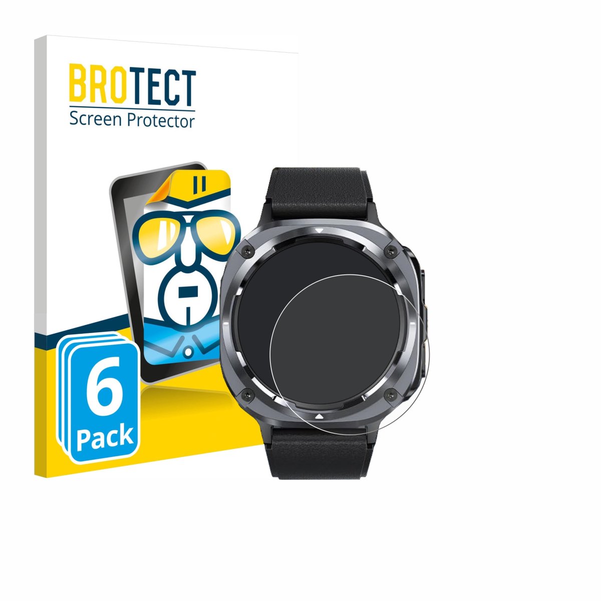 BROTECT - Screenprotector voor TIMU S90 1.45" - Folie Beschermfolie transparant 6 Stuks