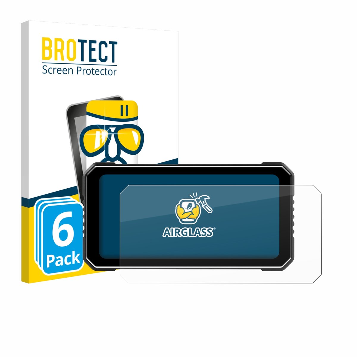 Screenprotector 6 Stuks voor Vtopek MT26 6.25" Beschermglas transparant
