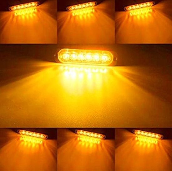 Stroboscoop LED Lamp - Waarschuwingslicht - 4 LED - 12/24V — afbeelding 2