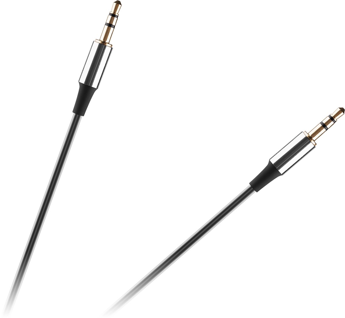 Rebel - Gevoerde Audiokabel - 3,5 mm Jack - 1m - Spiraal