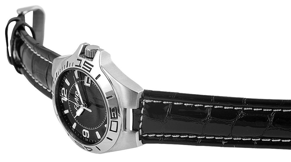 FLAIR Herenhorloge van echt leer 200721000003 Flair herenhorloge met echte leren band