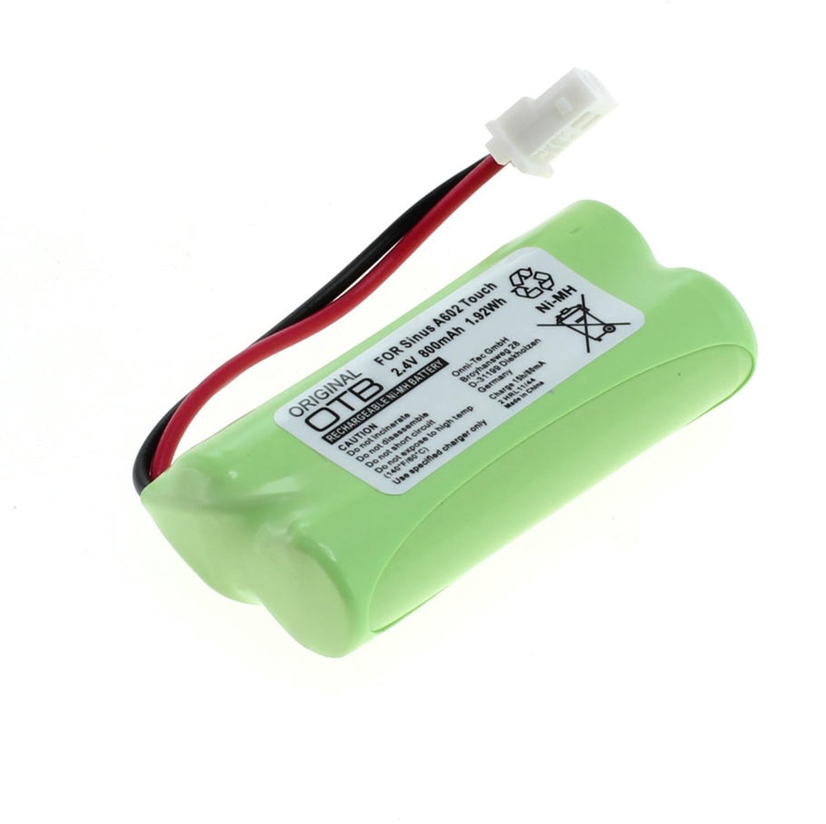 Dect Accu Batterij V-Tech, Telekom, Philips, AT&T e.a. - 2.4V 800mAh voor o.a. Telekom Sinus A602