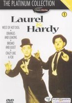 The Platinum Collection: Laurel & Hardy DVD 1 met de films West of Hot Dog, Oranges and Lemons, Bromo and Juliet en Crazy Like a Fox.