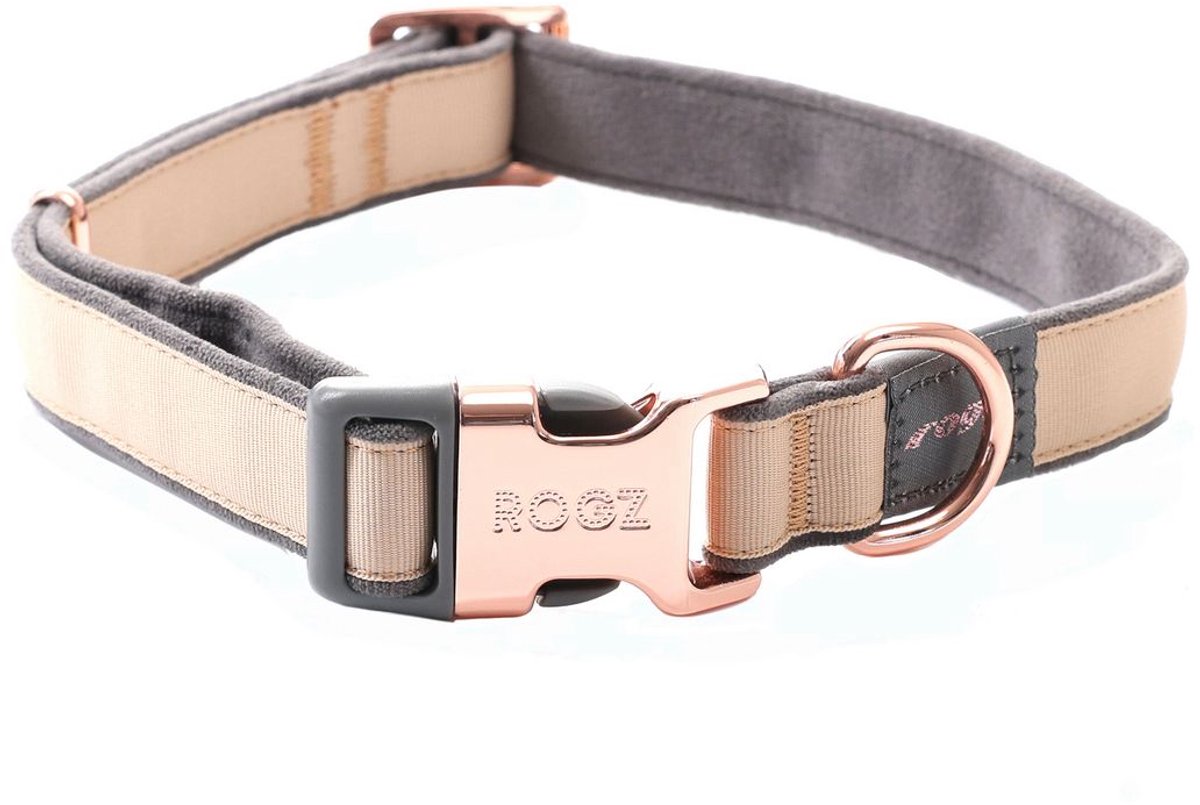 Rogz Urban Halsband Goud - Hondenhalsband - Xl