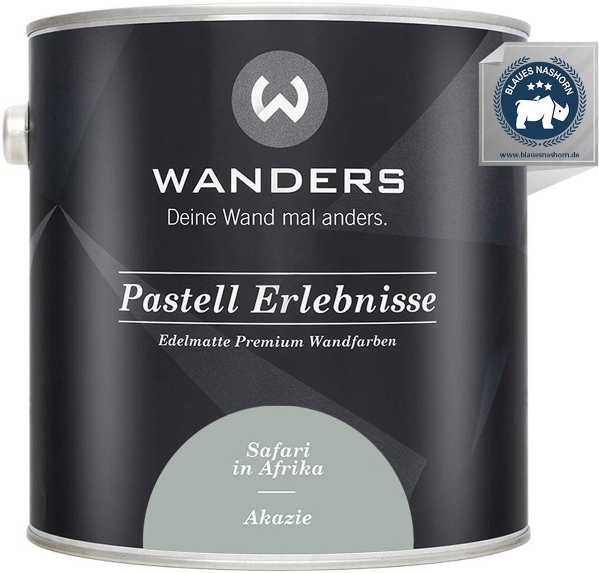 Wanders Muurverf - Edelmatte Krijtverf voor Hout en Meubels - Licht Grijsgroen Acacia - 2,5L