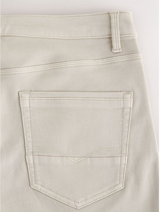 Next - Heren - Strakke Pasvorm - Comfortabele stretchjeans - Naturel