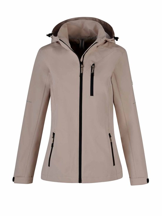 BJØRNSON Leona Regenjas - Zomerjas Dames - Winddicht - Maat 50 - Beige