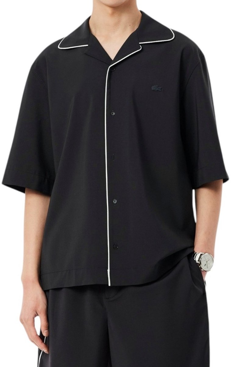 Lacoste Heren Overhemd CH2401/S5T Woven Shirt Grijs