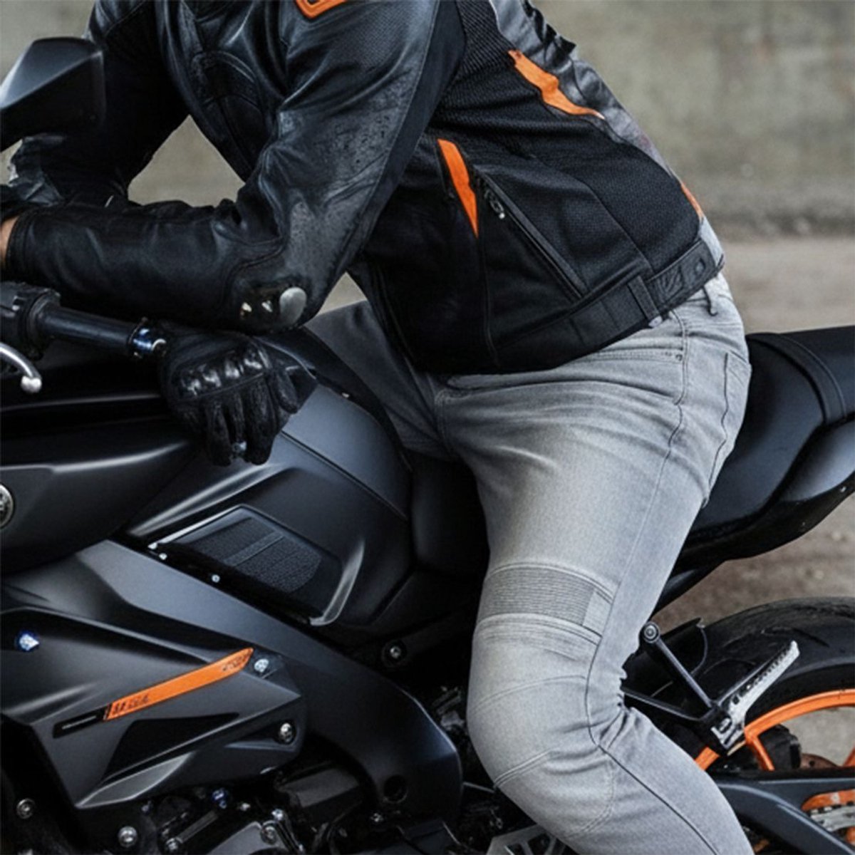 DXR Motorjeans - Kaptor - Grijs - L – foto 8