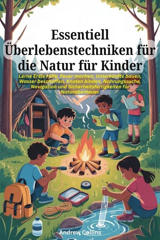 Essentiell Überlebenstechniken für die Natur für Kinder - cover