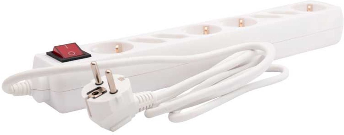 Benson Stekkerdoos - 8 aansluitpunten - met schakelaar - 1.5 meter kabel - CE-gecertificeerd