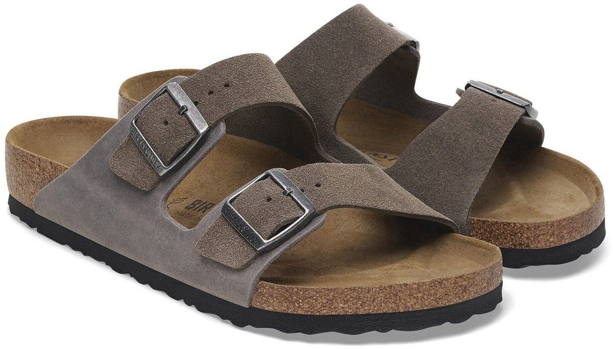 Birkenstock Arizona Slippers Senior Grijs