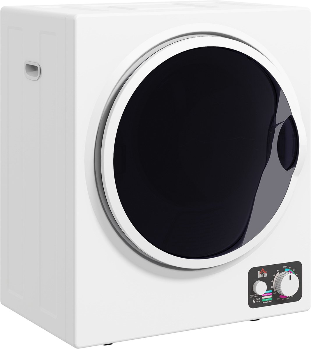 Homcom Wasdroger-Kunststof-49L x 40,5B x 60H cm-Wit