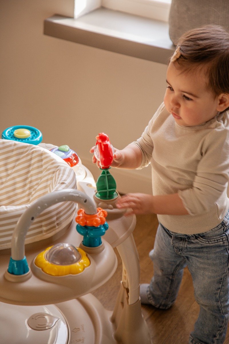 MamaLoes Activity Center - Jolly - Beige - Activiteiten Tafel - Activiteitenbord - Baby Bouncer - Baby Jumper — afbeelding 9