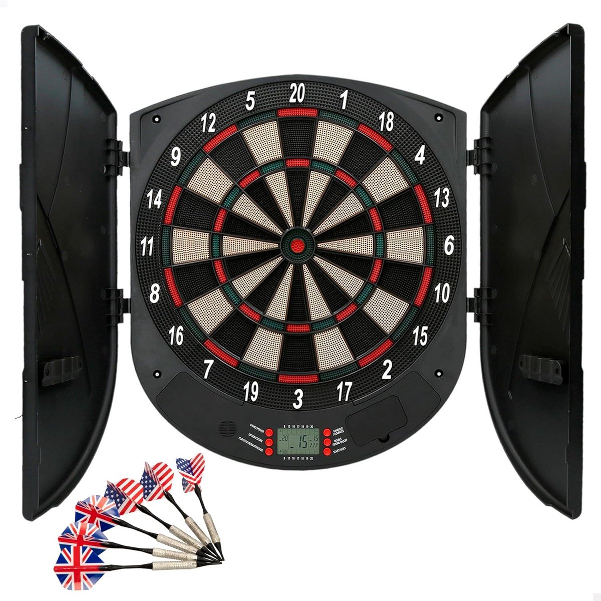 Elektronisch Dartbord met 18 Spellen voor 8 Spelers