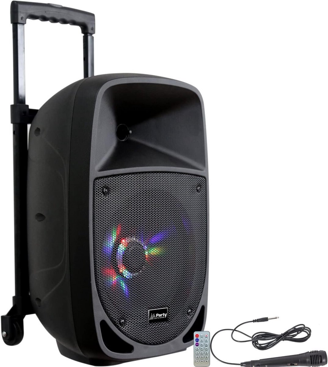 Draagbare Bluetooth Speaker met Ingebouwde LED Verlichting en Microfoon 300W