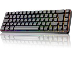 Compact Mechanisch Gaming Toetsenbord QWERTZ Layout met RGB Verlichting