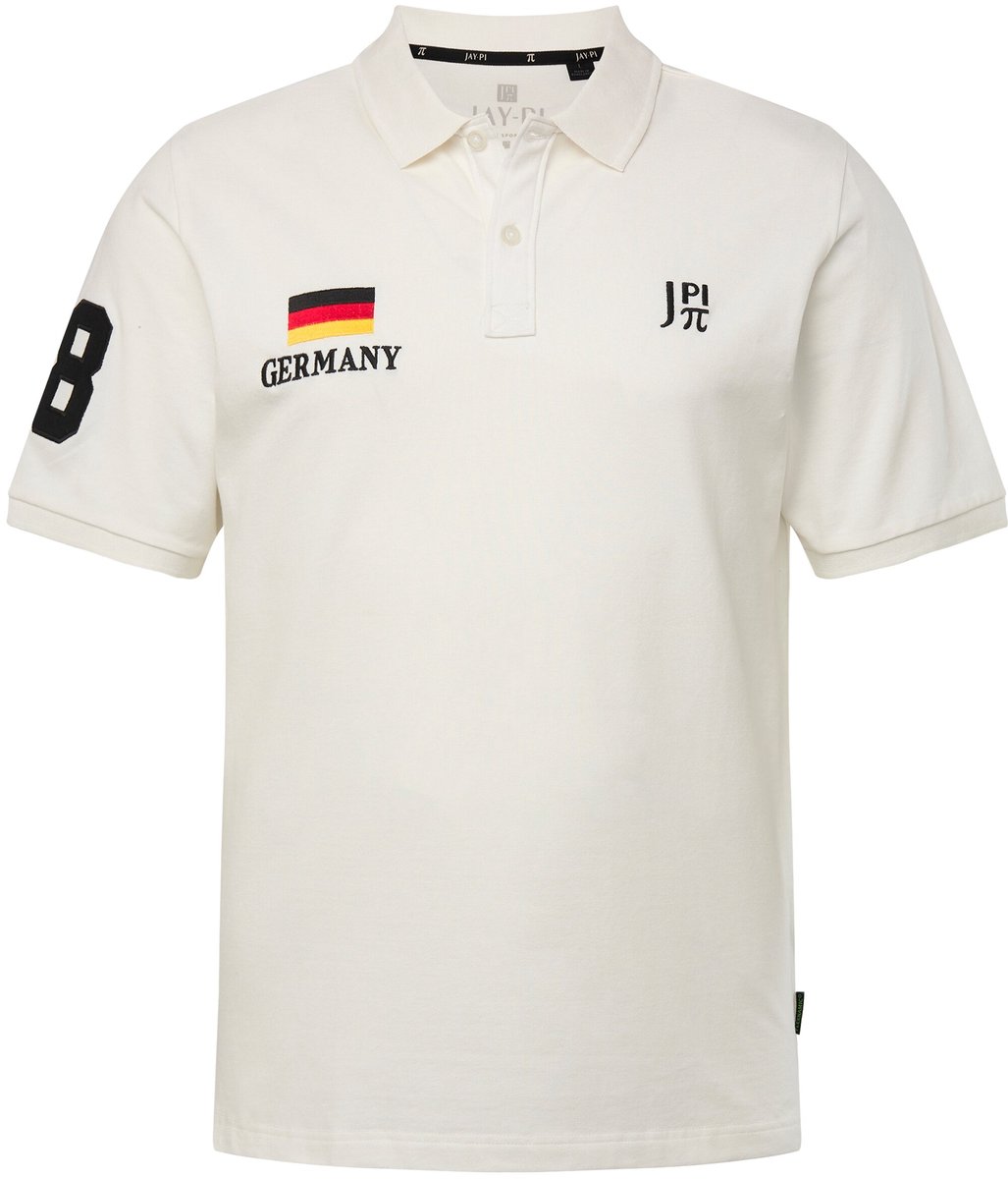 JAY-PI - Heren - Poloshirt FLEXNAMIC® voetbal korte mouwen polokraag - Sneeuwwit - Maat 3XL