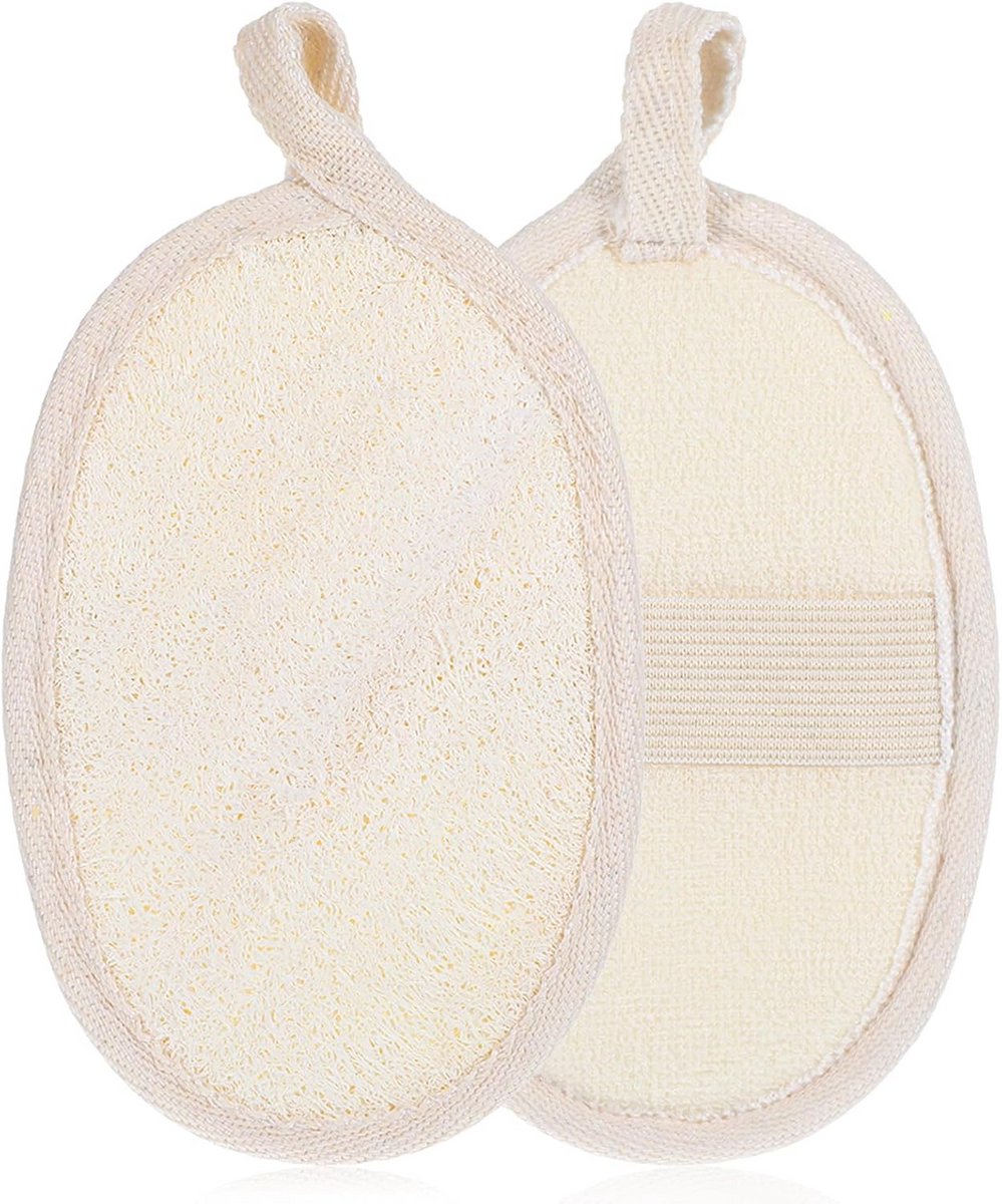 Natuurlijke Luffa Spons voor Douche en Bad - Milde Exfoliërende Lichaamsscrubber