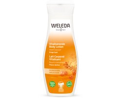 Weleda Duindoorn Vitaliserende Body Lotion - Grapefruit, Mandarijn & Sandelhout - Rijke, Voedende Lotion - Hydrateert Droge Huid Intensief 48 uur Lang - 100% Natuurlijke Ingrediënten - 200ml