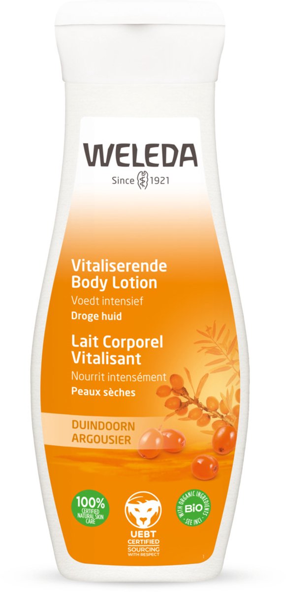 Bol.com WELEDA Duindoorn Vitaliserende Body Lotion - Grapefruit, Mandarijn & Sandelhout - Rijke, Voedende Lotion - Hydrateert Dr... aanbieding