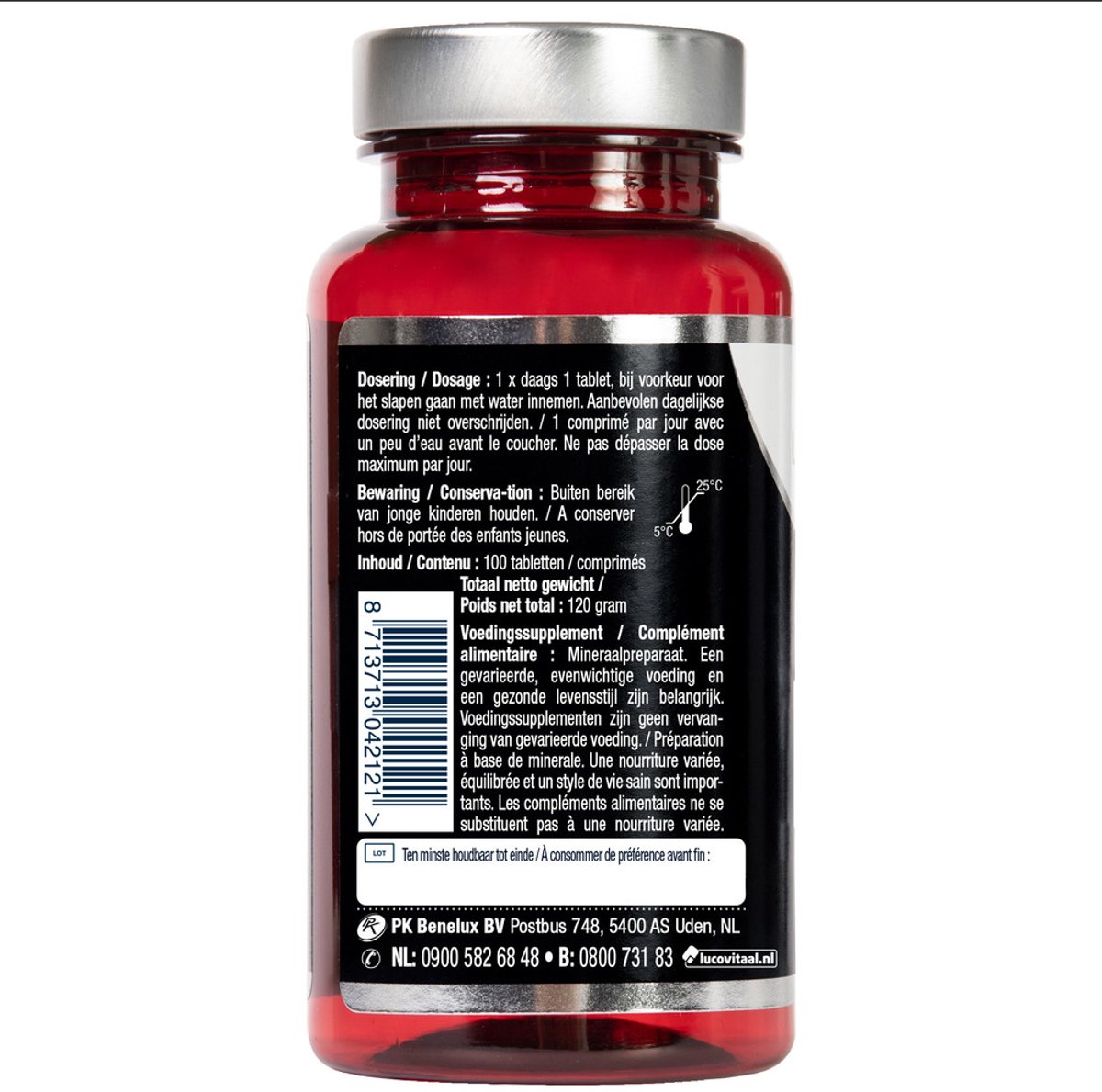 Lucovitaal Calcium Magnesium Zink Voedingssupplement - 100 tabletten — afbeelding 5