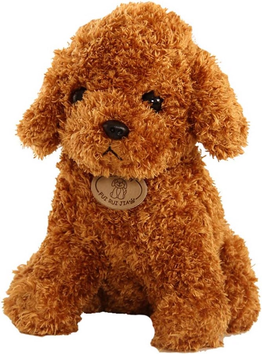 Realistisch pluche knuffelhondje - zachte welp pop voor kinderen