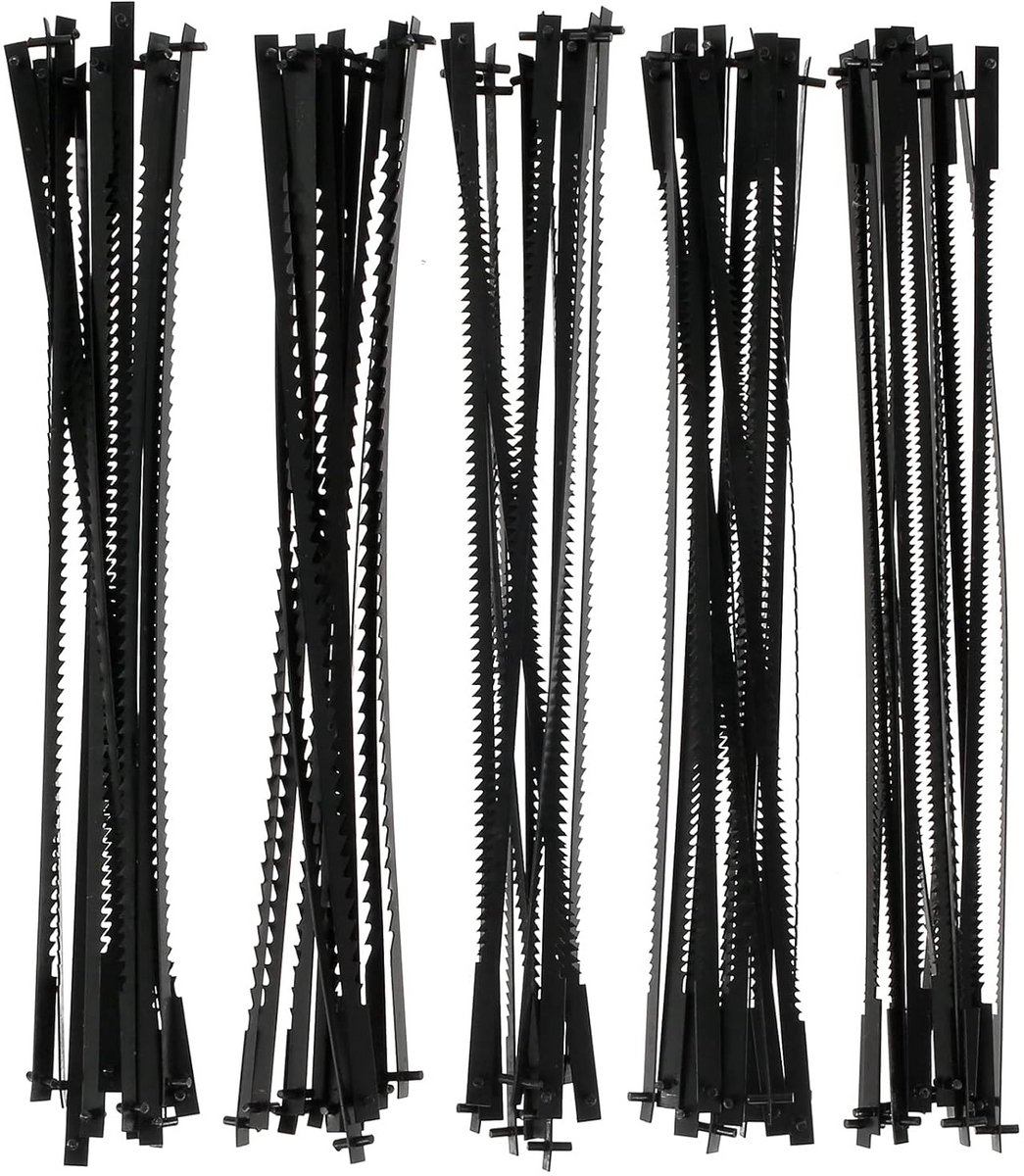 60-delige Decoupeerzaagblad Set met Penbevestiging (127mm) voor Diverse Materialen