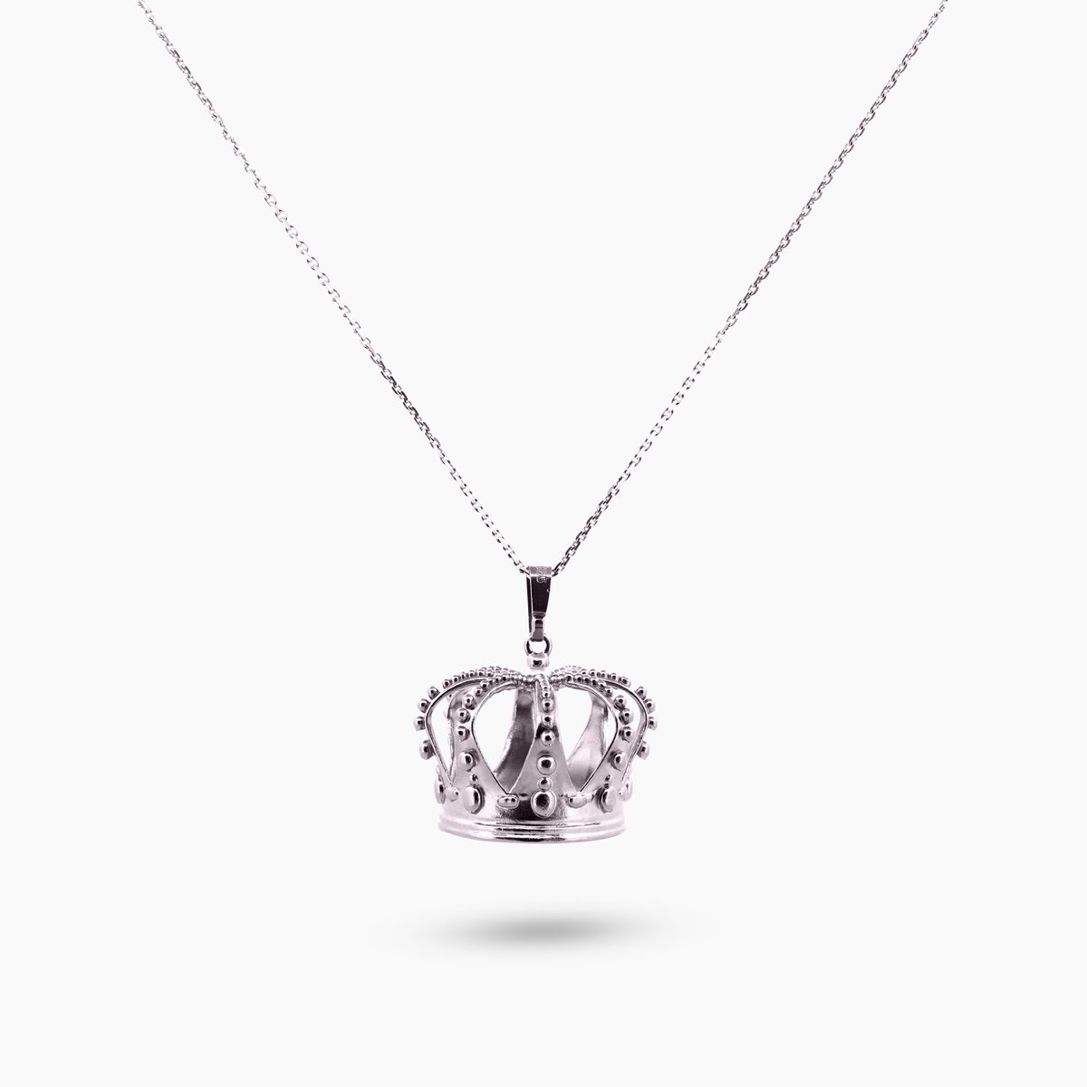 Pinchme Charms - Grote Koninginnenkroon bedel – Groot, sierlijk & vorstelijk verfijnd - Echt zilver - Handgemaakt in Nederland - Luxe cadeauverpakking - Ketting Sieraden