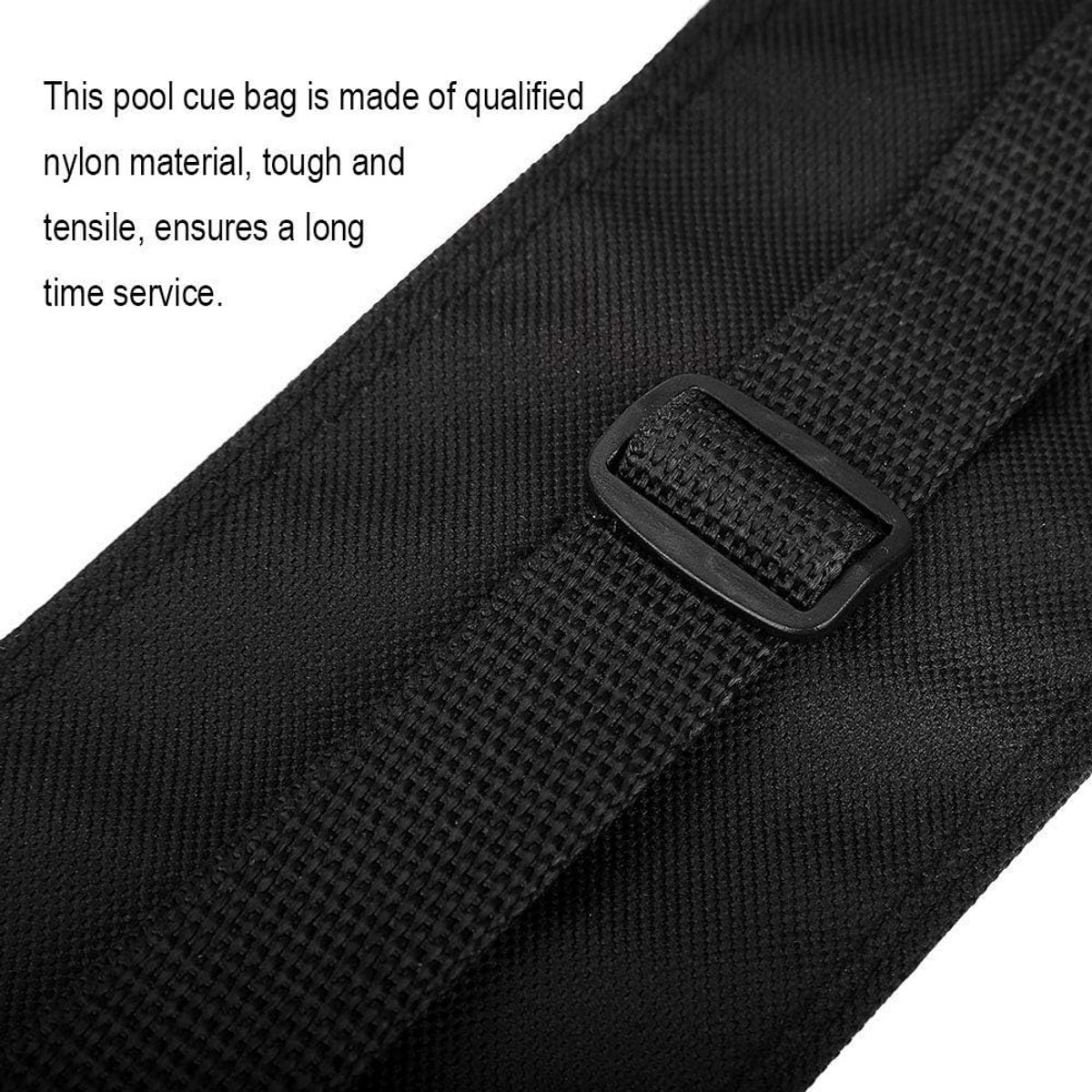 Zwarte Nylon Keutas voor 1/2 of 3/4 Biljartkeu - Duurzame Beschermhoes
