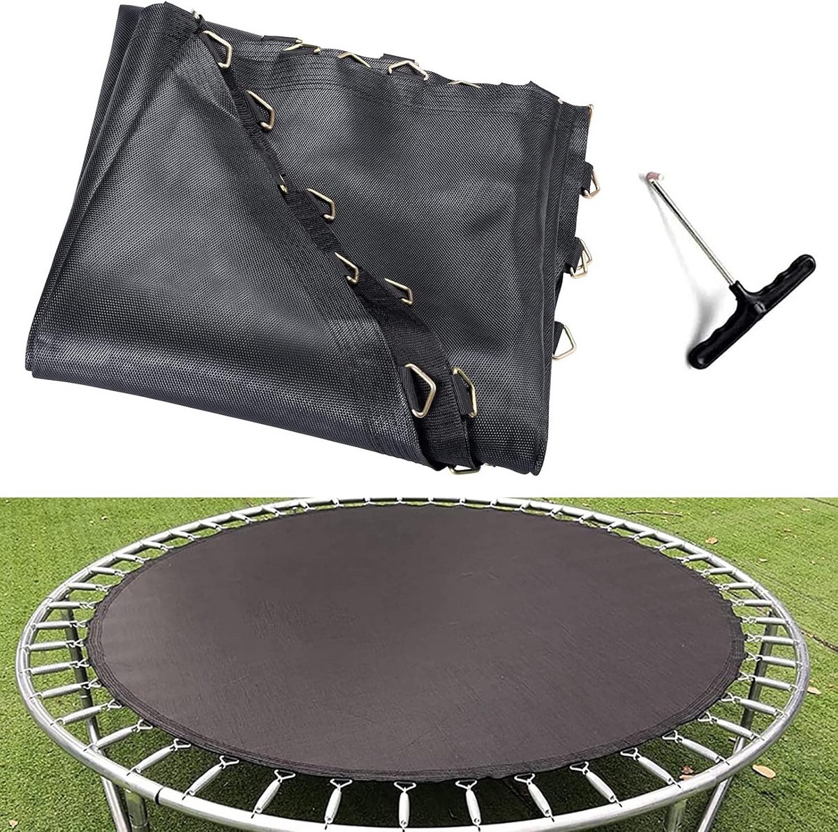 Vervangende Springmat voor Trampoline Ø 183 t/m 427 cm - UV-bestendig en Waterdicht