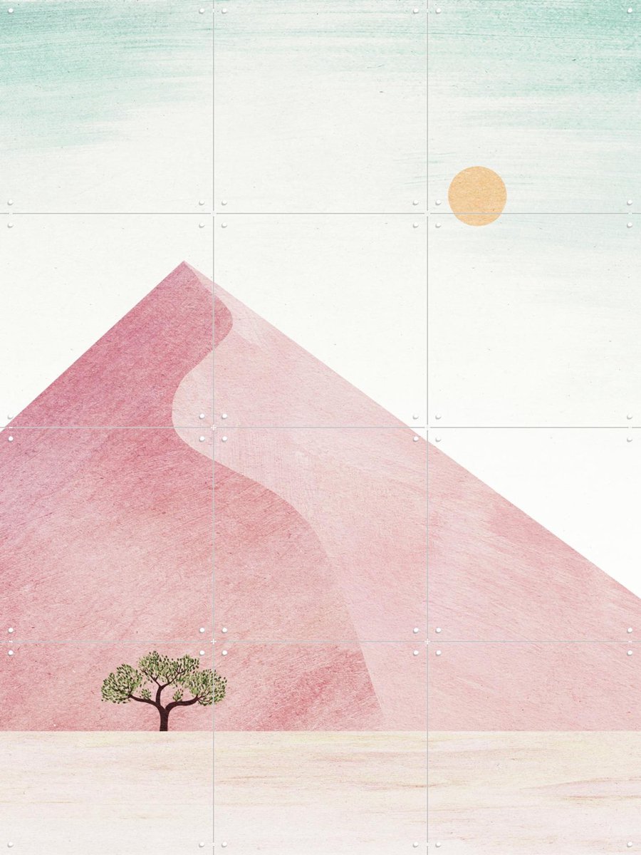 IXXI Dune 7, Henry Rivers - 60 x 80 cm - Gratis ophangtool - Grote wanddecoratie en posters - Minimalisme, Abstract, Illustraties, Woonkamer