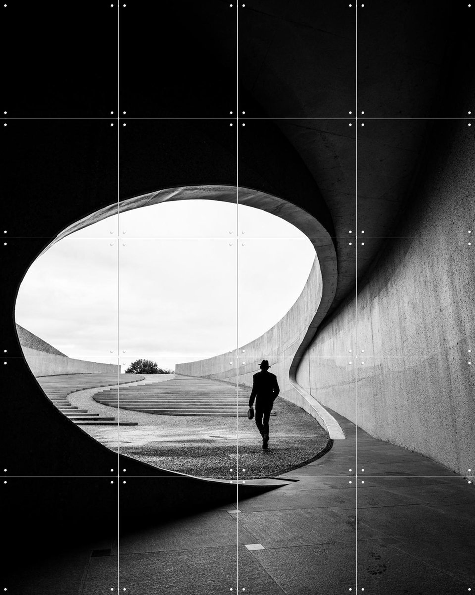 IXXI Eaten by the Whale, Various - 80 x 100 cm - Gratis ophangtool - Grote wanddecoratie en posters - Fotografie, Minimalisme, Gang, Woonkamer