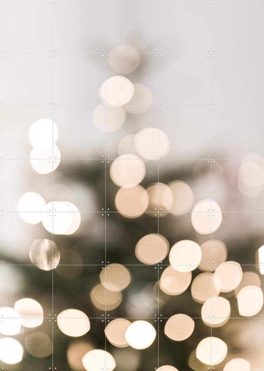 IXXI Christmas Lights 1, Mareike Böhmer - 100 x 140 cm - Gratis ophangtool - Grote wanddecoratie en posters - Fotografie, Abstract, Slaapkamer
