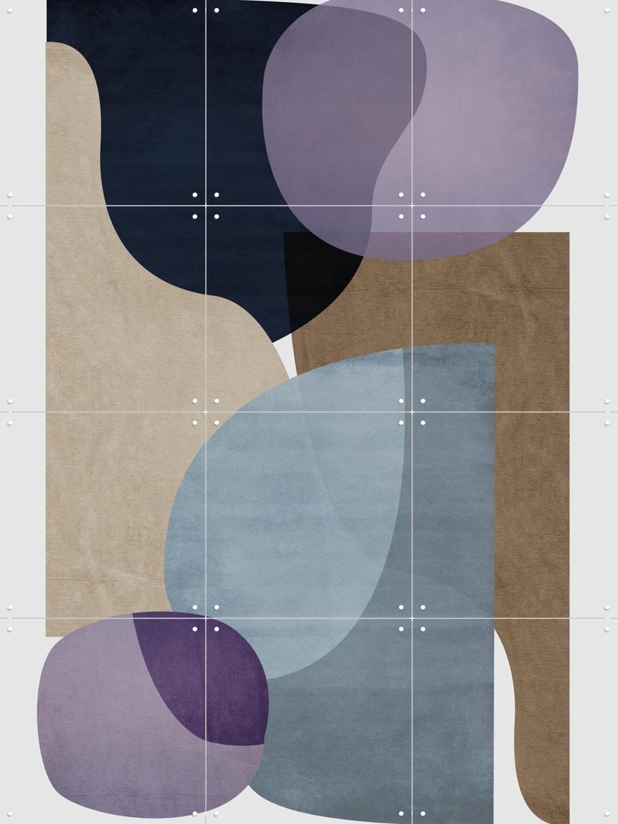 IXXI Graphic 193A, Mareike Böhmer - 60 x 80 cm - Gratis ophangtool - Grote wanddecoratie en posters - Abstract, Geometrische Kunst, Slaapkamer