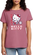 Hello Kitty Speelt Voetbal Premium T Shirt Dames