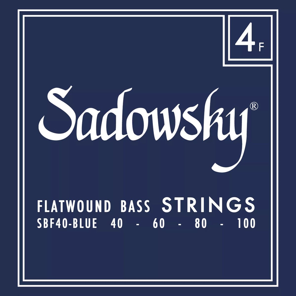 Sadowsky Blue Label SBF 40 Stainless Steel Flatwound 40-100 snarenset voor elektrische basgitaar