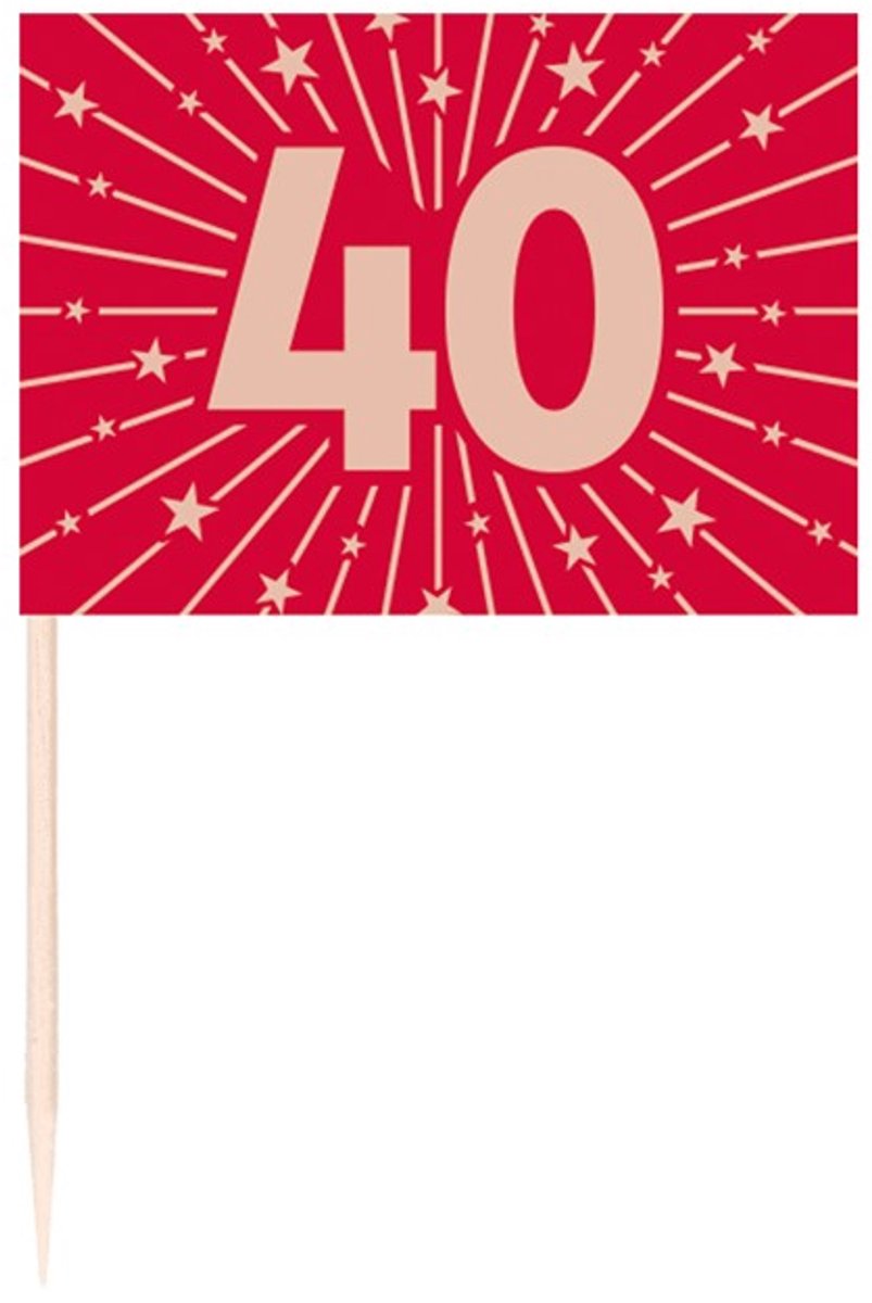 Kaas prikkers 40 jaar getrouwd Robijn 50 stuks.