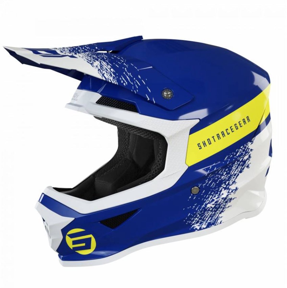 SHOT Furious Roll Navy Glanzend Crosshelm - Helm