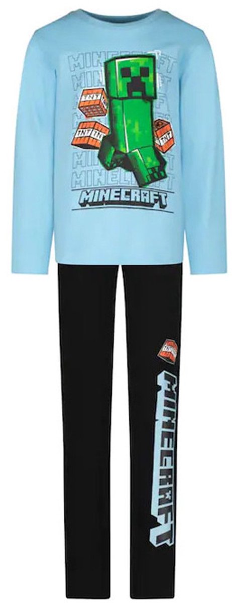 Minecraft TNT Lichtblauwe kinderpyjama's 6 jaar / 116 cm
