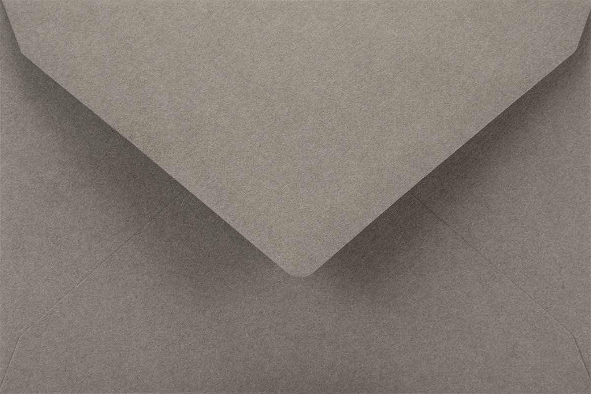 Grijze Mini Enveloppen C7 (85x120mm) Luxe Gekleurd Papier 115g voor Kaartjes en Bedankjes