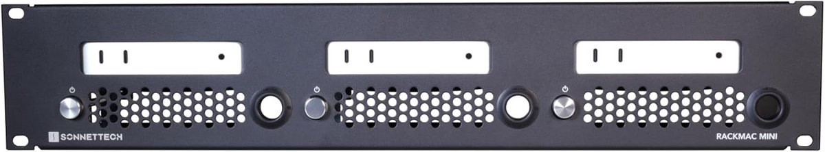 2U Rackmontagebehuizing voor 1, 2 of 3 Mac mini Computers - 19 inch Pro Rackoplossing