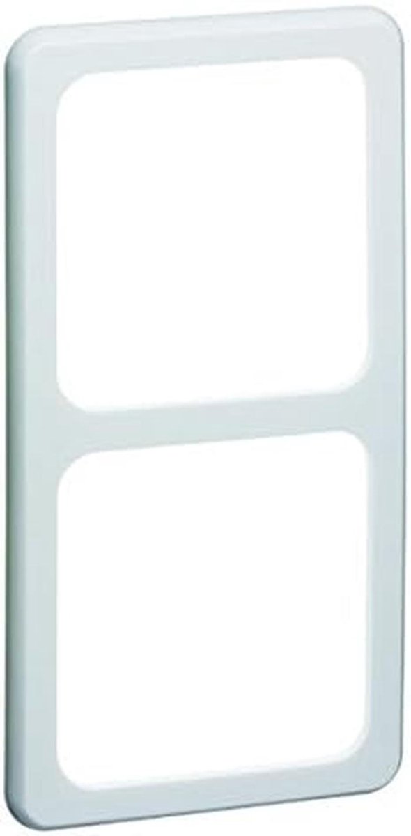 Dubbele Afdekplaat Rechthoekig Wit - Set van 2 WoonAccessoires