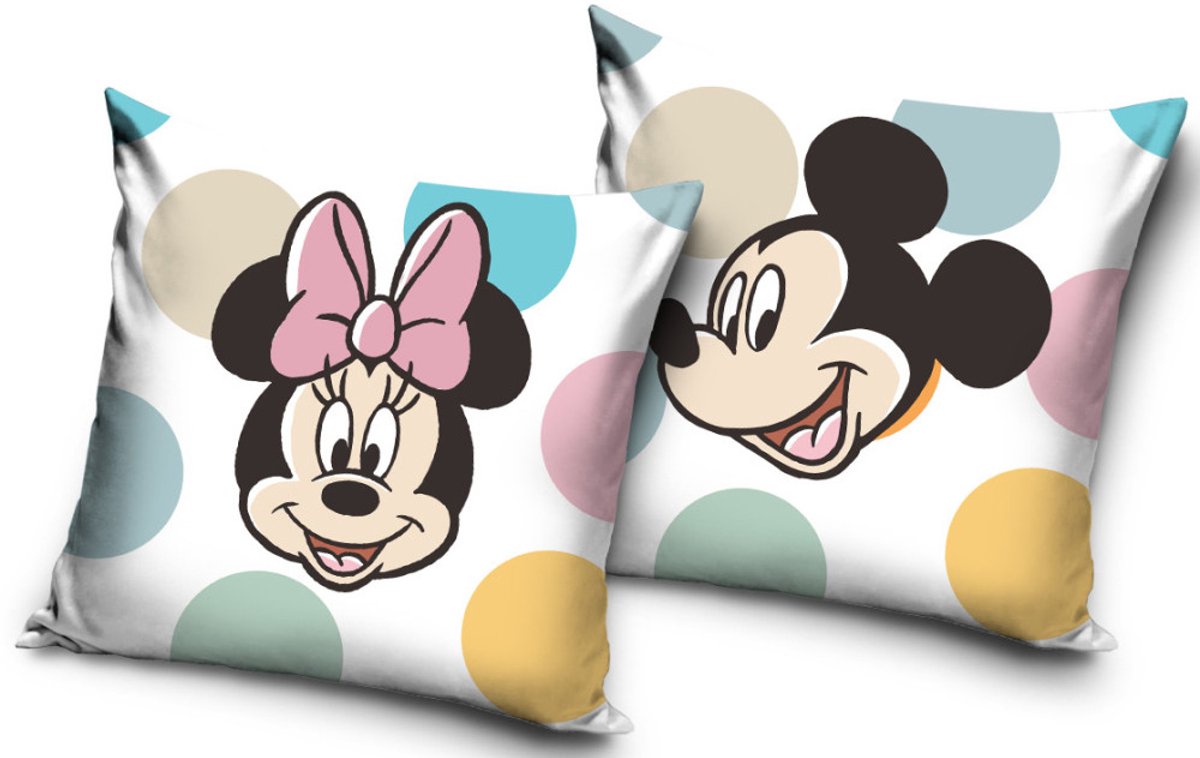 Disney Minnie Mickey Kussen, decoratief kussen 40x40 cm