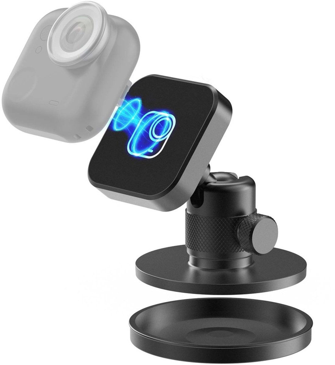 Geschikt voor Snelkoppelingsbalhoofd met magnetische of stick-statiefbevestigingsbasis, Geschikt voor Insta360 Go Ultra