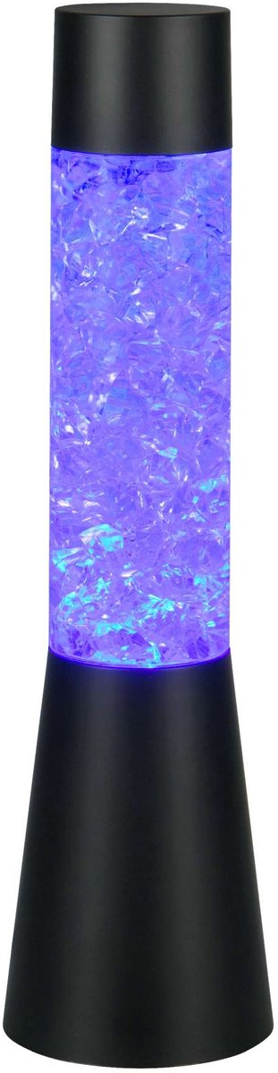 REALITY MARTINI - Tafellamp - Zwart mat - incl. 1x SMD 0,4 W - RGB-kleurenwisselaar - USB-C aansluiting - Werkt op batterijen