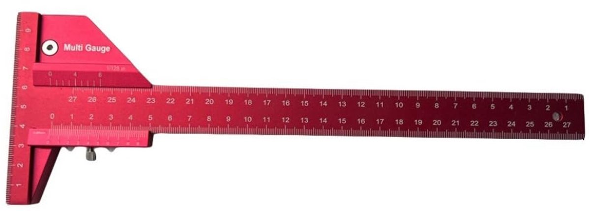Houtbewerkingsmal - Meetlat Tekenhulp - Precisie Markeren - Dubbele Functie - 280 mm
