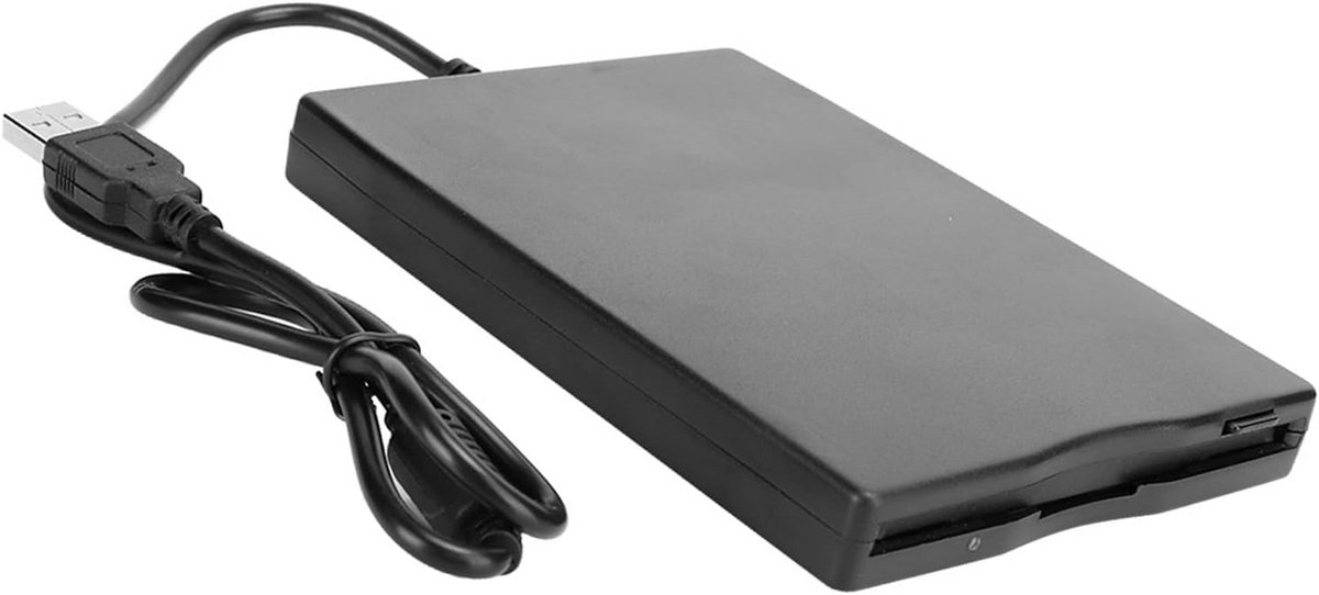 Externe Floppy Drive - USB Diskette Station - Oude Data Lezen - Directe USB Voeding - 35 Inch - Zwart