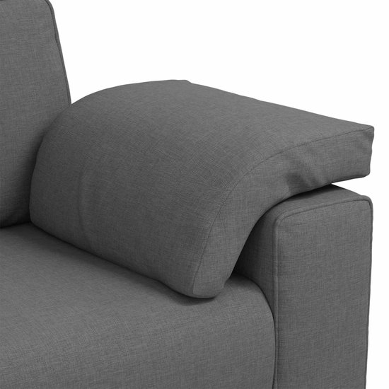 vidaXL - Causeuse - Gris foncé - 120 - cm