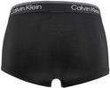 Zwarte Calvin Klein trunk met beige gestreepte tailleband.